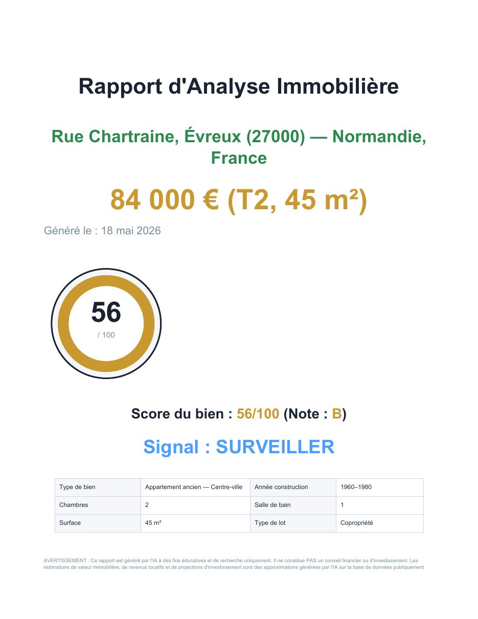 Exemple d'audit immobilier — page 1